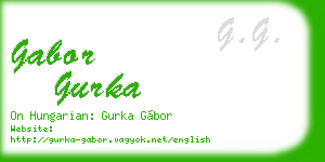 gabor gurka business card