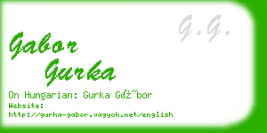 gabor gurka business card